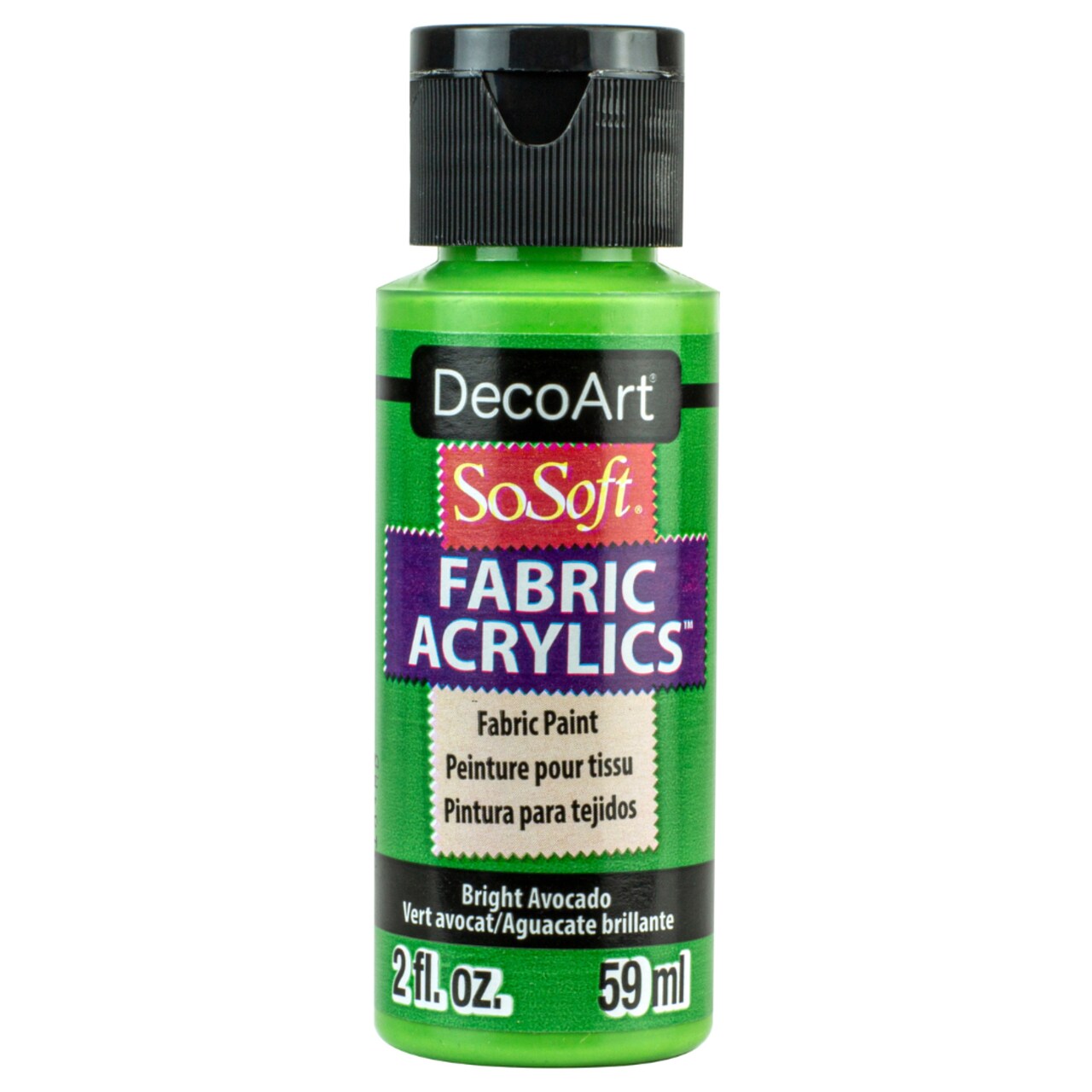 DecoArt SoSoft Fabric Paint 2oz – The Ultimate Soft, Flexible, Machine Washable Acrylic Paint for Clothing, Canvas Shoes, Tote Bags & DIY Crafts